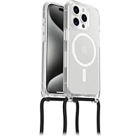 OtterBox React Necklace Case with MagSafe for iPhone 15 Pro, Ultra-Slim, Protective Case with Adjustable and Detachable Necklace Strap, Tested to Military Standard, Clear