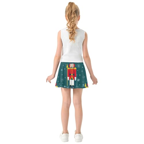 Tennis Skirts Toddler Christmas Nutcracker Navy Girls' Shorts Athletic Skorts Dance Teen Cheer 4t4