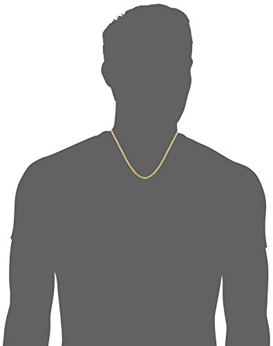 Kooljewelry 14k Yellow Gold Filled 3.2mm Rope Chain Necklace (16, 18, 20, 22, 24, 26, 30 or 36 inch)4