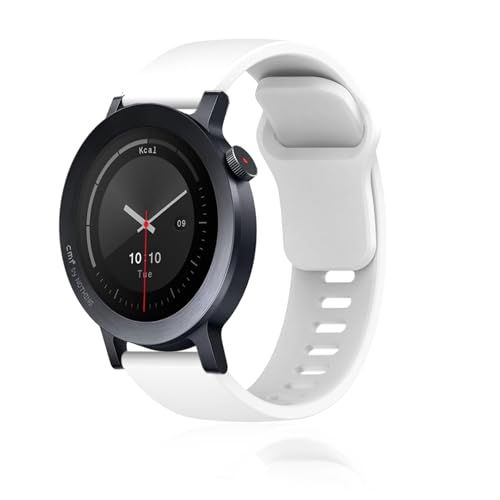 Correa para reloj CMF Watch 3 Pro de silicona blanca miniatura 1