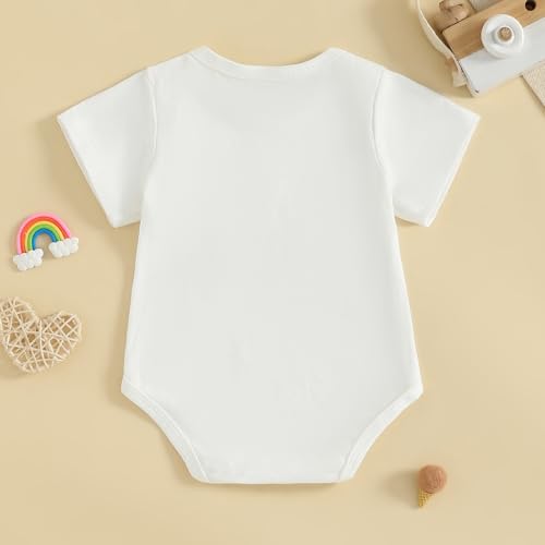 Image of woshilaocai Baby Announcement Bodysuit Pregnancy Reveal for Family | Pregnancy Reveal Ideas&New Baby Surprise for Grandparents, Husband, Aunt, Uncle, Gender Natural Romper, Funny Announcement