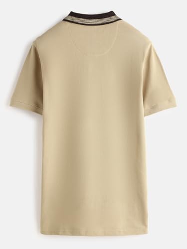 Image of WROGN Men's 100% Cotton Polo T-Shirt | Solid Style | Slim Fit