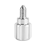 KitchenAidスタンドミキサー用アタッチメントノブサムスクリュー、ミキサーアルミニウムつまみスクリューアクセサリー交換部品(シルバー、1個)
