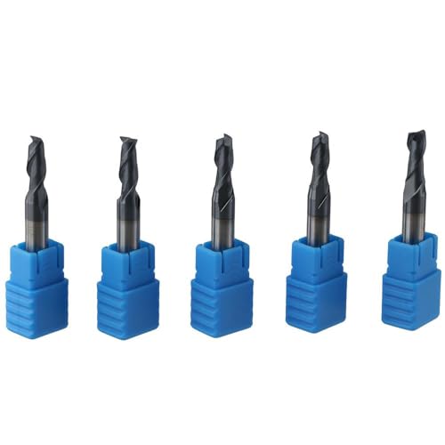 Image of Cutting Milling Tools Carbide Steel Durable 2 Flute Square End Mill Professional Silver Mill Tool Cutters Milling Applications