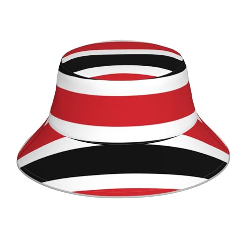 ZQYTGFDC Yemeni Flag Reflective Bucket Hat for Women Men Sun Hats Fisherman Cap Reversible Summer Beach Cap