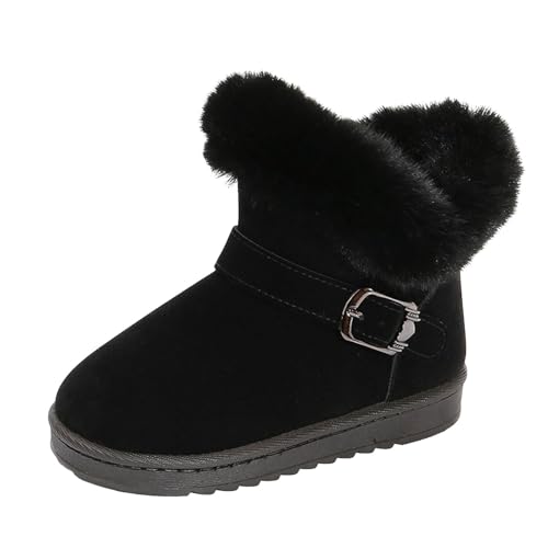 IWIHMIV Winter Boots Ankle Boots for Girls Toddler Boots Kids Toddler Winter Shoes Girl Booties Toddler Ankle Boots