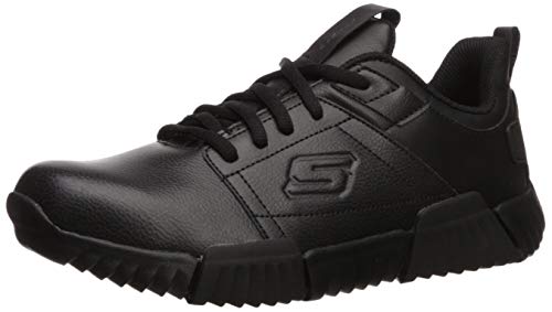Skechers Kids Boys' DURABLOX School Uniform Shoe, Black/Black, 4 Medium US Big Kid