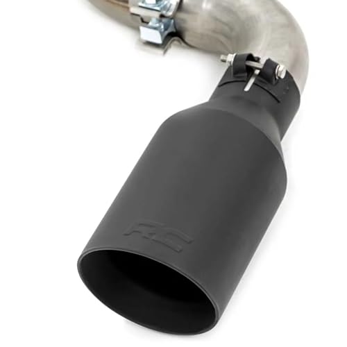 Rough Country Dual Cat-Back Exhaust Exhaust with Black Tips for Chevy Silverado & GMC Sierra 1500 (2014-2018) 5.3L Engine - Performance Tuned Growl