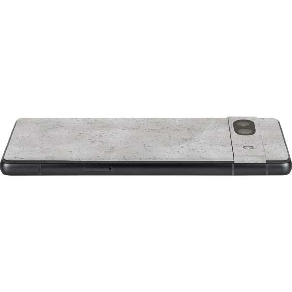 Skinit Decal Phone Skin Compatible with Google Pixel 7a - Originally Designed Light Grey Concrete Design