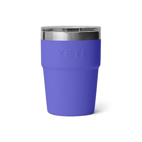Image of YETI Rambler 16 oz Stackable Tumbler, Vacuum Insulated, Stainless Steel with MagSlider Lid, Ultramarine Violet
