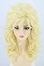 LeMarnia Women's Wigs 70s 80s Fashion Singer Wigs Blonde Long Curly Beehive Wigs for Halloween Costume Party Wig