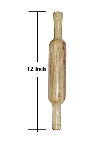 Image of Wooden Chakla Belan, Wooden Chakla & Belan Combo Set, Roti Maker, Rolling Board & Pin for Kitchen