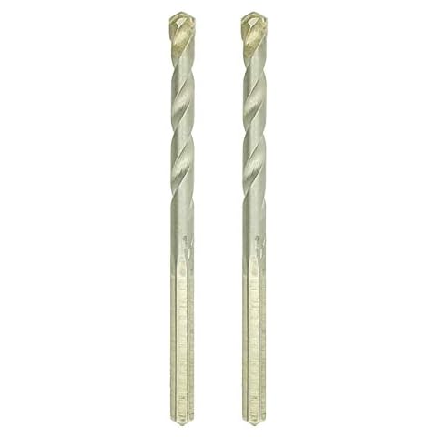 SNUG Fasteners SNG955 Two (2) 1/4" x 4" Premium Carbide Tip Hex Shank Masonry Drill Bits | Made in The USA Cover