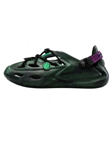Image of The Souled Store Hydros: Men Clogs | Lightweight EVA Slip-on Sandals for Men with Adjustable Velcro Strap, Removable Laces & Detachable Naruto Silicone Charms