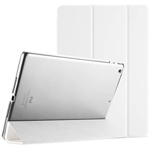ProCase iPad 9.7 Case (Old Model) 2018 iPad 6th Generation / 2017 iPad 5th Generation Case - Ultra Slim Lightweight Stand Case with Translucent Frosted Back Smart Cover for iPad 9.7 Inch â€“White