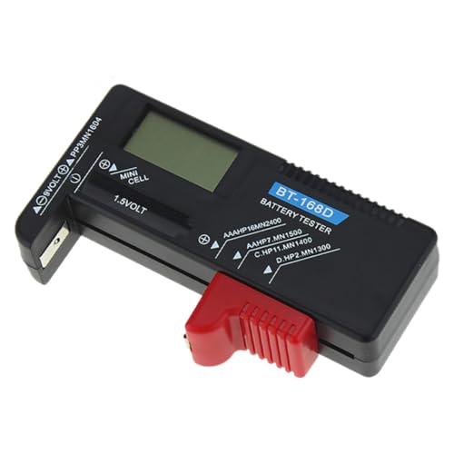 ABOOFAN Multi-use Digital Battery Tester 1-9v Capacity Indicator for Home Office Travel