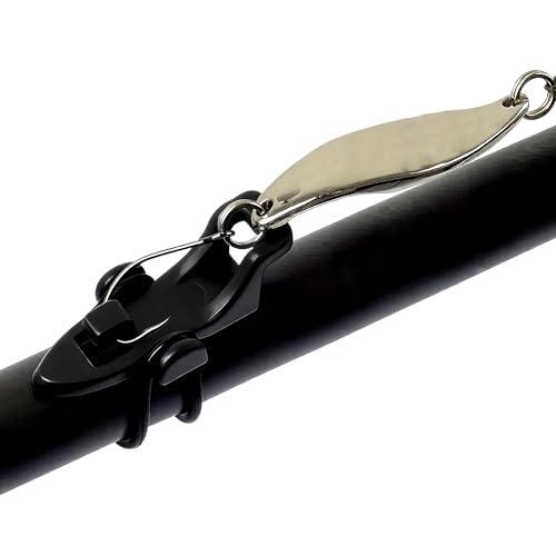 10pcs Kunststoff Angelrute Hakenhalter, langlebige Köderhalter mit Gummiring für sicheren Halt, als Angelhakenhalter Zubehör, kompatibel mit verschiedenen Angelhaken, praktisches Angelzubehör​