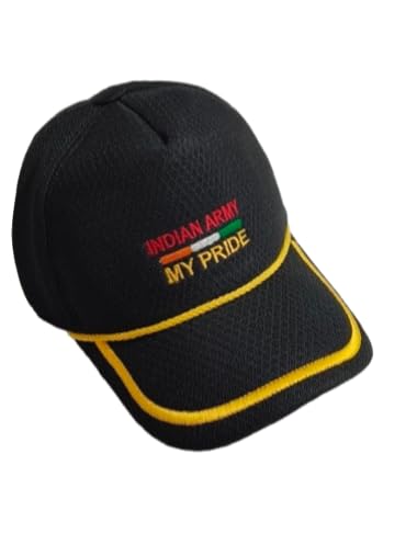 My Pride Baseball Cap for Indian Army Lovers Black-image-32