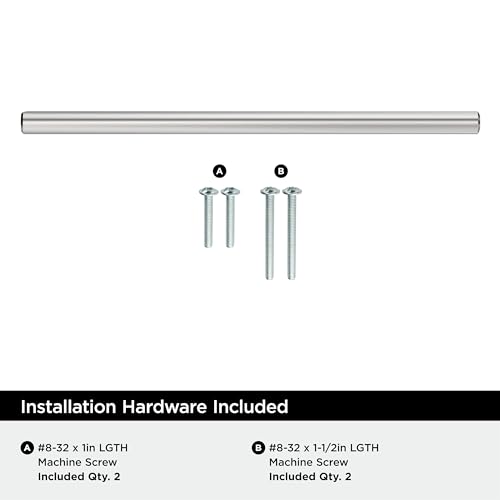 Image of Amerock 7 inch Bar Pulls Polished Chrome Drawer Pull | 7 inch (178mm) Center-to-Center Mounting Distance and 9-3 /8 inches Overall Length, Durable Carbon Steel Cabinet Hardware