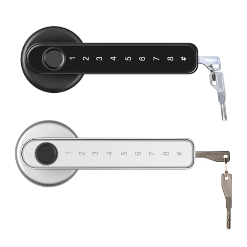 ACOGEDO Cerraduras de Puerta para Puerta de Entrada, Cerradura de Puerta Inteligente con Huella Digital, Cerradura de Puerta de Entrada Cerraduras de Puerta Inteligentes para Puerta de