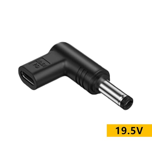 Przejściówka żeńska na DC typu C,Przejściówka żeńska na DC męski 19,5 V typu C | Złącze konwertera USB C do laptopa, tabletu i nie tylko