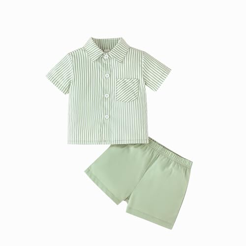 Toddler Baby Boy' 2-Piece Clothes Shorts Set, Boy Baby Clothes Shirt Short Sleeve Shorts Summer Outfit