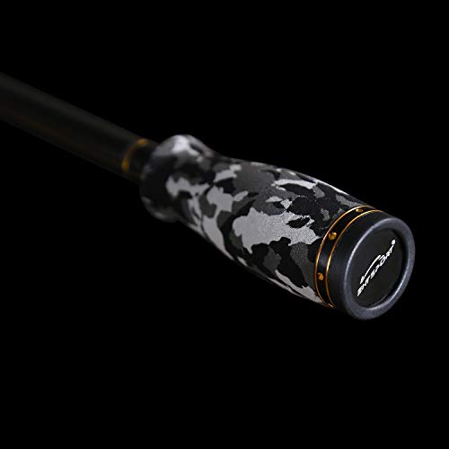 E-Series-Camo-Legend-2-Piece-7-Feet-Casting-Rod-24-Ton-Carbon-Fiber-Baitcasting-with-2-Tips-Medium-and-Medium-Heavy-Portable-Bass-Fishing-Rod-Baitcaster