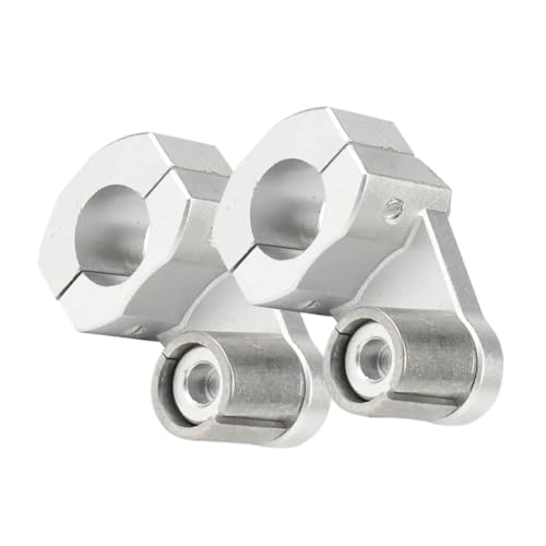 Riser de guidon 22mm 28mm argent pour rehausser le poste de pilotage moto enduro et dirt bike