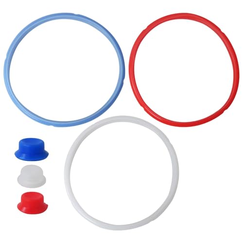 Anillos de sellado rojos, transparentes y azules con válvula para Insta Pot – Diseñados para Farberware 6Qt/ DUO EVO PLUS 6 Qt miniatura 2