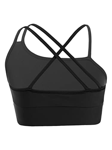 easyforever Kids Girls Cami Crop Asymmetrical Sport Training Bras Puberty Breathable Underwear Workout Crop Tank Tops2