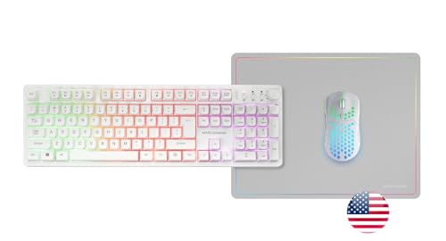 Combo gaming inalámbrico de teclado FRGB y ratón RGB con conexión DualPro Link 2.4GPRO 6