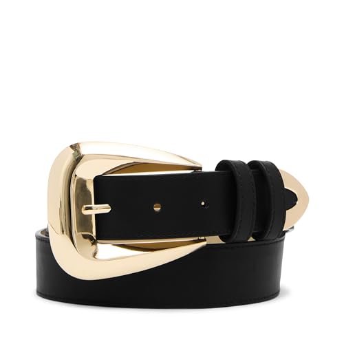 Steve Madden Women's Black Everday Casual Dress Pant Belt