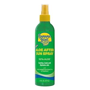 Banana Boat Aloe After Sun Spray, 6Fl Oz | Aloe Vera Spray with Cucumber Extract and Vitamin E, After Sun Care for Sunburn Relief, 6Fl Oz