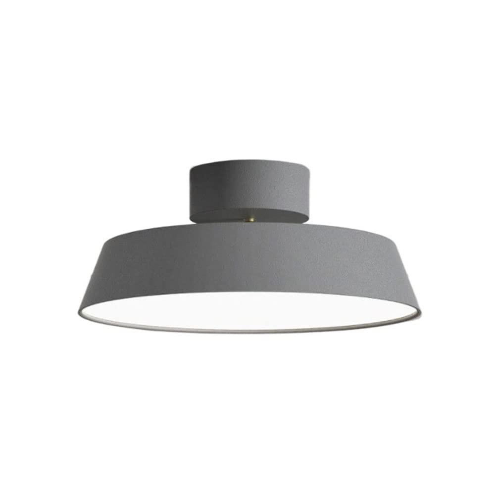 Plafonnier LED rond en métal pour salon nordique et moderne 30cm