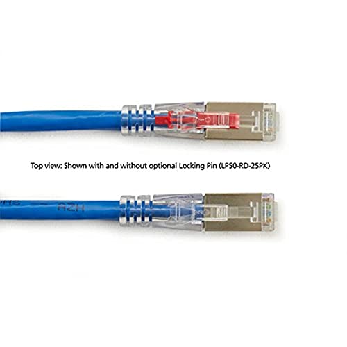 Cable Patch Ethernet Black Box CAT6A 650 MHz 0.5 m miniatura 3