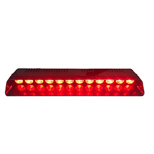 wecade® 12w 12 Leds Car Truck Emergency Strobe Flash Light Windshield Warning Light (Red)