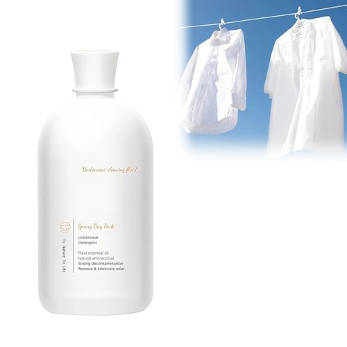Lingerie Laundry Detergent, Detergente Íntimo con Aceite de Árbol de Té - 500ml - Eliminador de manchas para ropa interior (Té Blanco)