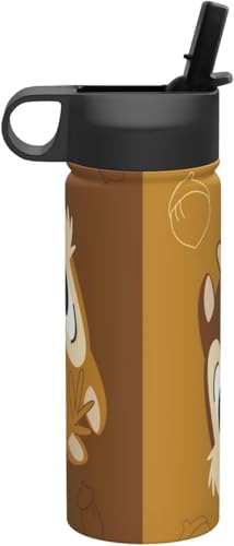 チップとデール 水筒 真空断熱 保温 保冷 スポーツボトル 人気 ステンレスボトル スポーツ飲料対応 漏れない 直飲み530ml 男の子 女の子 おしゃれ プレゼント