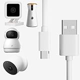 Micro USB Charging Cable for Security Camera, Long USB to Micro USB Power Cable Compatible with WyzeCam, YI Camera, NestCam, Furbo Dog, Blink Camera, Netvue, KasaCam, More Security Cameras - White - Image 1