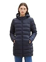 TOM TAILOR Denim Damen 1038551 Lightweight Steppmantel mit Kapuze, 10668-sky Captain Blue, M