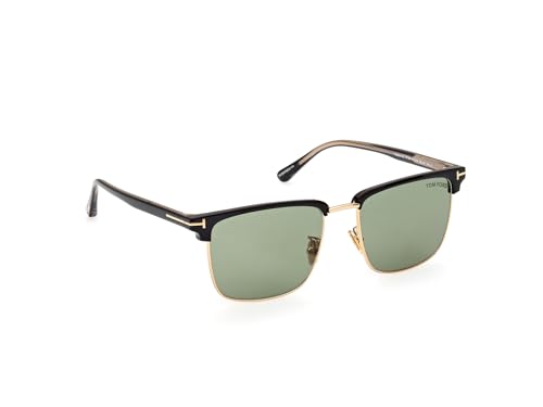 Tom Ford Sunglasses FT 0997 -H Hudson- 02 01N Shiny Yellow Gold, t Logo/Gree3
