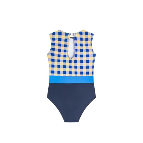 LIZENS Swimwear Girls One Piece for Girls Kids Bathing Checkered Swimwear 2-12 Years2