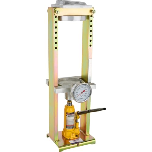Deco Hydraulic Coil Spring Rater Tool with 02000 lb Gauge Portable Spring Tester with Adjustable Plate for Springs up to 14 Tall Original Patented Design for Accurate Results