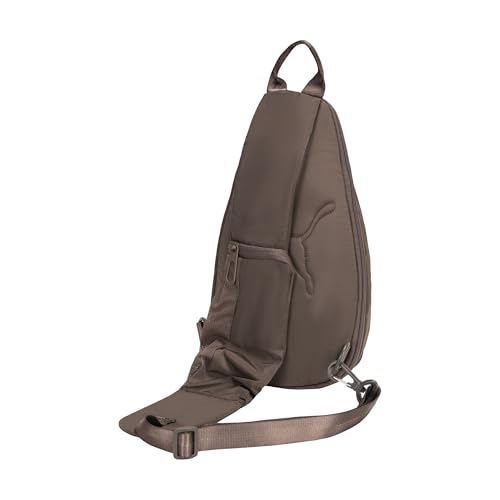 Image of PUMA Women's Myriad Sling, Sporty Hands-Free Bag with Reversible Strap & Dual Compartments, Flat Brown, One Size