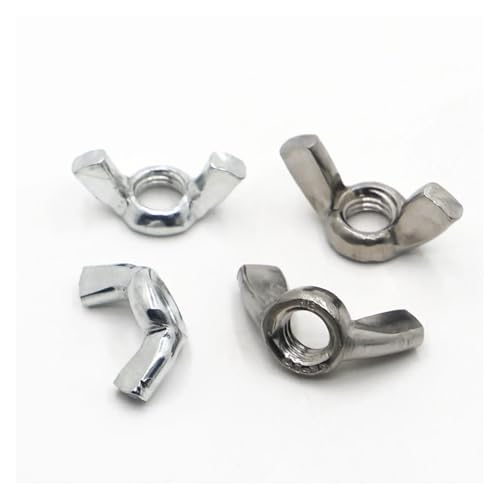 2〜10個 DIN315 バタフライウィングナット M3 M4 M5 M6 M8 M10 M12 304 ステンレススチール 亜鉛メッキ カーボンスチール ウィングナット 手締めナット(304 Stainless Steel,M8 5pcs)