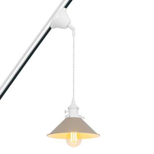 Kiven �y���_���g���C�g �X�ΓV��Ή� �R�[�h����100cm �_�N�g���[���� �΂ߓV��Ή� E26�Ή� �d���t�����Ȃ� �C���e���A���C�g �݂艺�����C�g �z���C�g�\�P�b�g ��]�X�C�b�`�t�� �V�F�[�h���a22cm �J�[�L�F�V�F�[�h