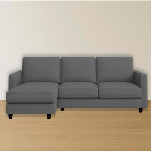Image of The MM Furniture store Premium Fabric Sofa - Ash (4 Seater - LHS)