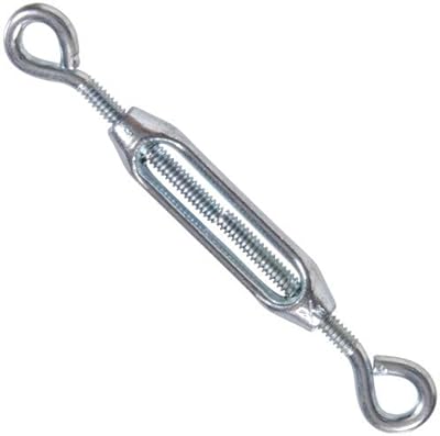 Hillman Group 321842 Flagged - Eye-Eye Turn Buckles 10 mm 24T x 5.625 in. - Pack of 10