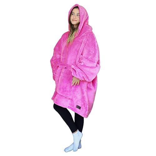 Tirrinia Oversized Sherpa Blanket Hoodie – Adult Wearable Blanket