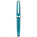Jinhao 82 Acrylic Fountain Pen, Iridium Fine Nib with Ink Converter, Transparent Peacock Blue Fluorescent Classic Design Smooth Writing Pen (Gold Trim)